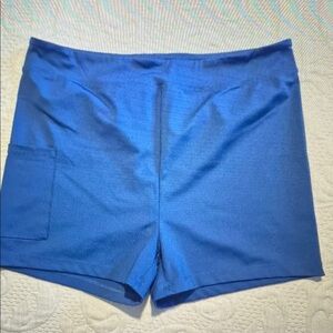 Women's Blue Athletic Shorts